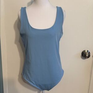 Express Blue Sleeveless Bodysuit